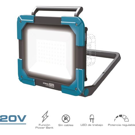 20V LED-Arbeitsleuchte (30W 3CCT 2500lm) ohne Akku oder Ladegerät