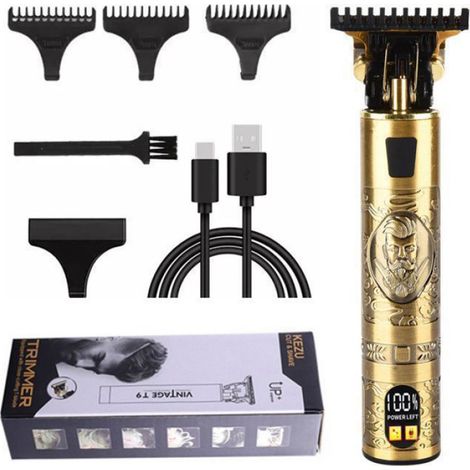 Rasoir Electriques Hommes Tondeuse à Barbe Cheveux Professionnelle Intelligent LED Sans fil Famille Enfants Animaux Coffrets Cadeaux (1/5)