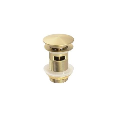 Bouchon de vidange escamotable pour lavabos, accessoires de salle de bain en or brossé