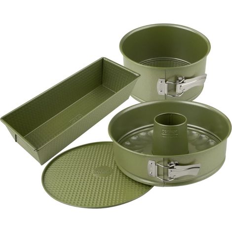 Ensemble de 3 moules à gâteaux de 18 à 30 cm Zenker Green Vision