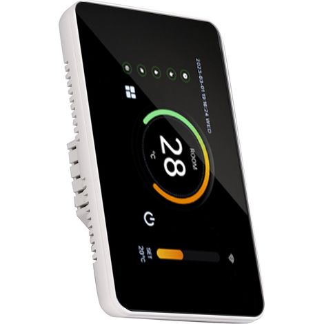 Thermostat intelligent WiFi pour chauffage au sol électrique à eau, contrôlable par téléphone portable, avec écran de 4,3 pouces, 100 à 250 V CA, 3 A (1/5)