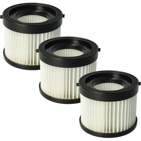 vhbw Filter Set 3x Filters compatible with Milwaukee M18 CV-0, M18 CV Vacuum Cleaner - HEPA Filter, Allergy Filter
