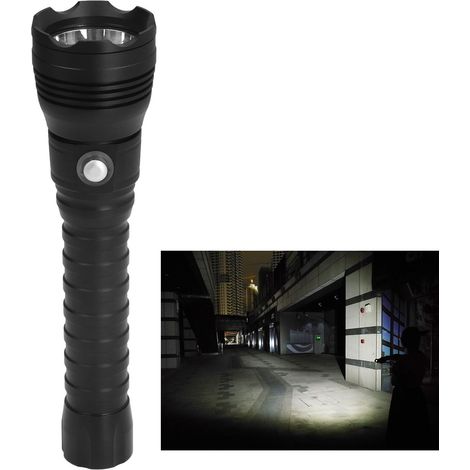 Lampe de plongée XHP70 10 000 lm, lampe torche portable pour éclairage sous-marin et photographie, portée de plongée jusqu'à 100 m, quatre modes d'éclairage, étanche IPX8, boîtier en alliage d'alumini (1/5)