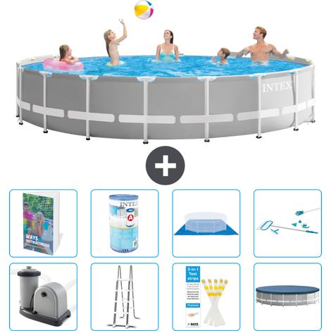 Intex Piscine Prism Frame Ronde - 549x122 cm - 9-pièces  S542