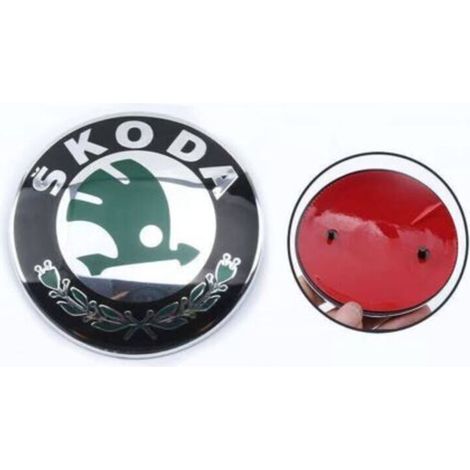 Skoda 3U0853621B MEL Badge emblème Logo Plaque Rabat frontal