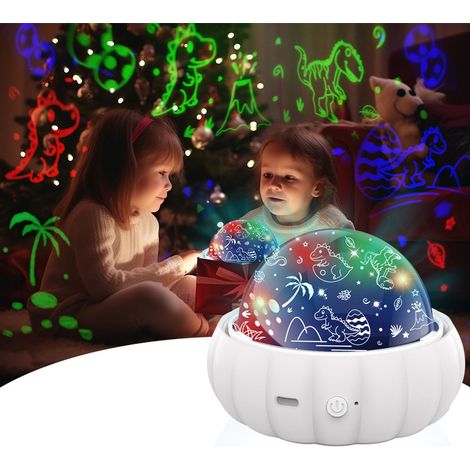 Sternenhimmel-Projektor - LED-Lampe für Kinder - Nachtlichtprojektor für Kinder - 360° drehbarer Nachtlichtprojektor mit 3 Filmen - Geburtstagsgeschenk für Mädchen und Jungen im Alter von 1-4-6-14 ... (1/5)