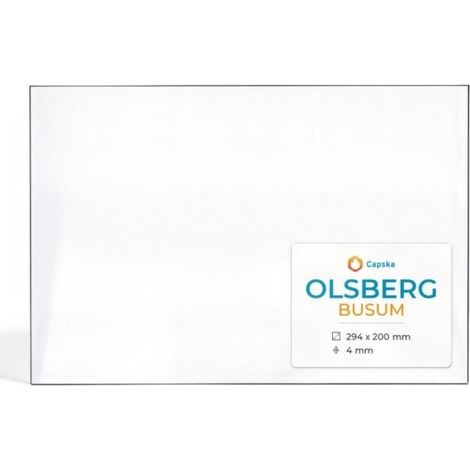 Vitre Olsberg BUSUM - Verre Rectangle pour poêle à bois - 294 x 200 mm (L1 x H1) - 4 mm (1/5)