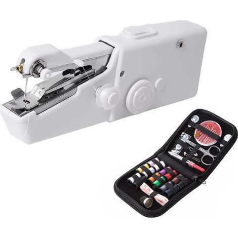 Machine a Coudre a Main Débutant Mini Machine a Coudre Portable avec Accessoires de Couture pour Débutants, Points Rapides, Convient Pour les Vêtements, Les Tissus (1/5)