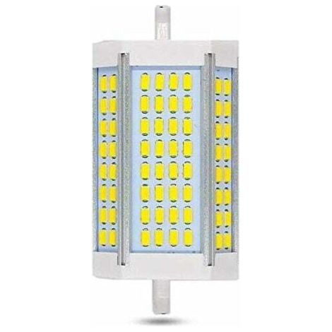 Ampoule LED R7S 118mm 30W dimmable, 3000lm, blanc froid 6000K, équivalent ampoule halogène R7S J118 200W 300W, luminosité 200 degrés, lampe LED R7S 118mm dimmable pour applique murale/lampadaire (1/5)
