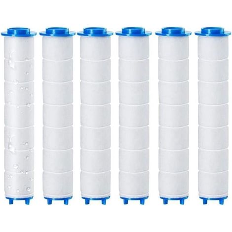 6-teiliger Duschkopffilter-Ersatz, Duschkopffilter für abnehmbare Duschköpfe, Umkehrosmose, Chlor-, Fluorid- und Partikelfiltration (1/5)