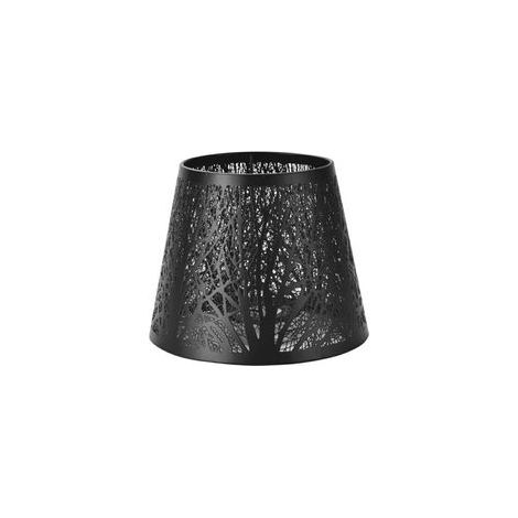 Couvercle d'abat-jour Durable, Installation facile et effet de lumière douce, abat-jour en métal élégant , noir