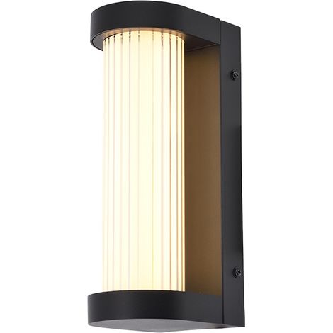 Außenwandleuchte Wandleuchte Gartenleuchte LED Warmweiß Schwarz Edelstahl IP44 (1/5)