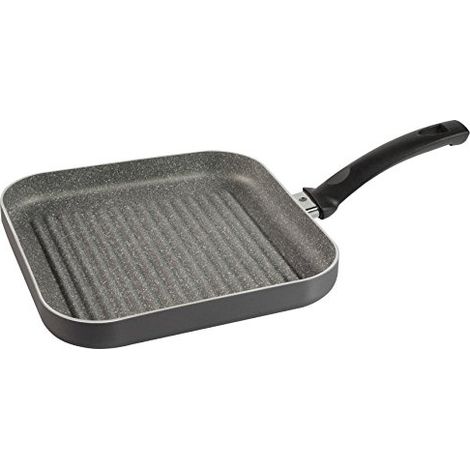 Ballarini Lucca Bistecchiera Granitium Antiaderente, Alluminio, Nero, 27 x 27 cm (1/4)