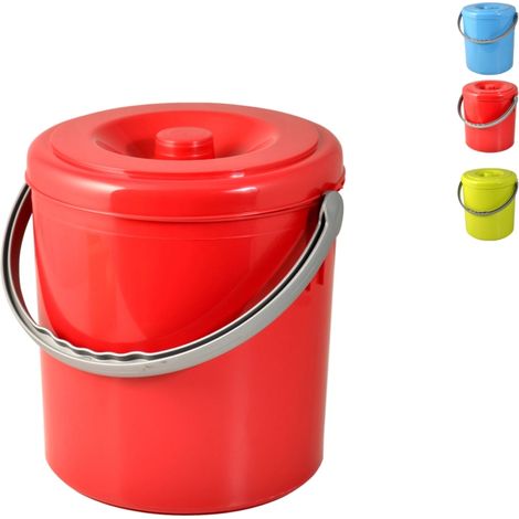 pattumiera con coperchio staccato da 10 litri