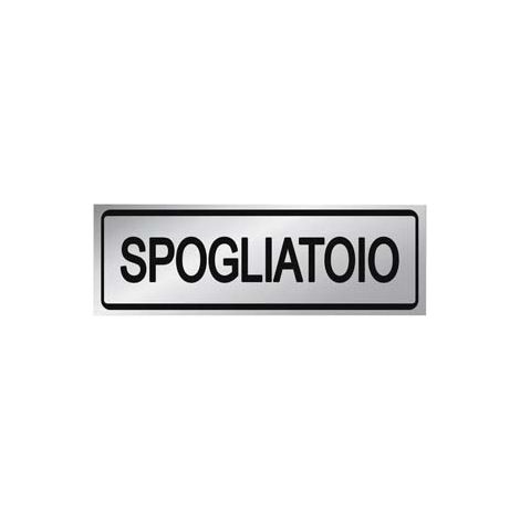 Targhetta Adesiva Spogliatoio 15 CMX5H 10 Pezzi