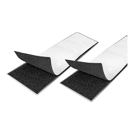 Support de plaque d'immatriculation scratch sans cadre, pour deux plaques d'immatriculation, bande à boucles et crochets découpable 500 x 100 mm, support plaque immatriculation (1/5)