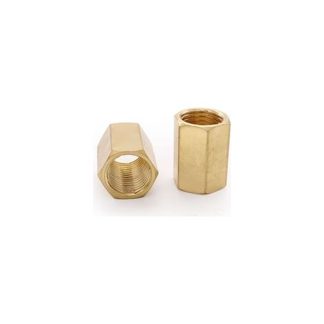 2 Pièces Connecteur Pneumatique, 1/4" Manchon Laiton, Hexagone Interne de 21 mm de Long Connecteur D'air, Peut Etre Utilisé pour le Raccordement D'outils Pneumatiques-JUSCH (1/5)