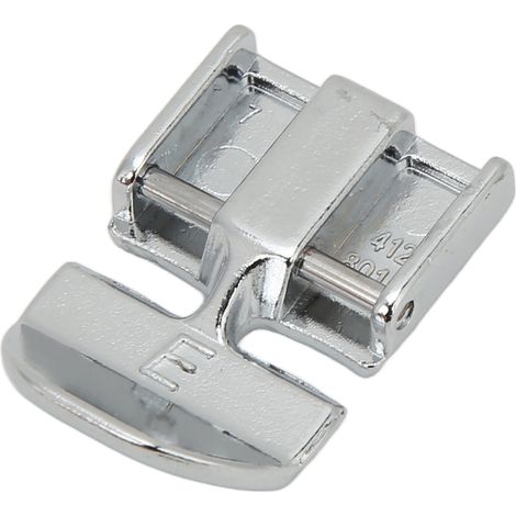 Pied-de-biche de type E, pied-de-biche pour fermeture éclair, pied-de-biche en acier inoxydable résistant à l'usure et facile à installer, adapté aux machines à coudre Weijin.