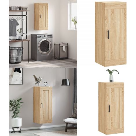 Wandschrank Sonoma-Eiche 34,5x34x90 cm Holzwerkstoff - Holzschrank - Sonoma-Eiche (1/5)