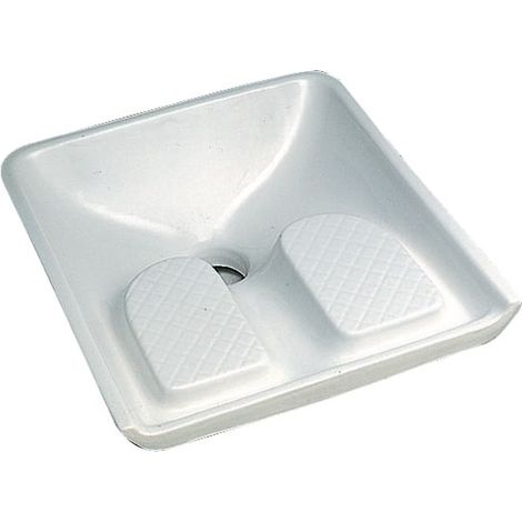 Geberit – Siège à la turque Publica 60.5x60.5 cm – Céramique blanche – Fixation à encastrer avec ou sans trémie – Robinetterie apparente