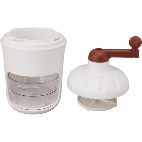 Broyeur à glace manuel domestique, lame en acier inoxydable, mini broyeur à glace portable pour barbecue, fête et boissons crémeuses (1/5)