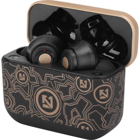 Écouteurs sans fil Bluetooth 5.0 TS100 résistants à la transpiration, stéréo Hi-Fi, pour le sport, avec microphone, noir (1/5)