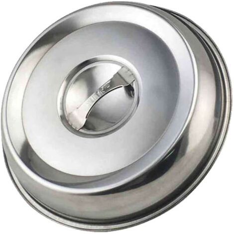 Coperchio metallico antiolio per griglie e forni barbecue: coperchio piatto, resistente e versatile, facile da pulire, mantiene la cucina pulita. (1/5)