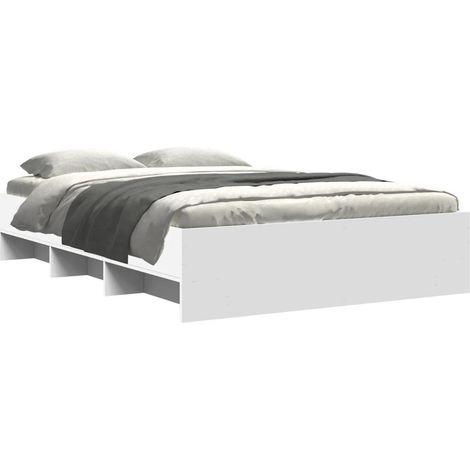 Estructura de cama madera de ingeniería blanca 120x190 cm vidaXL