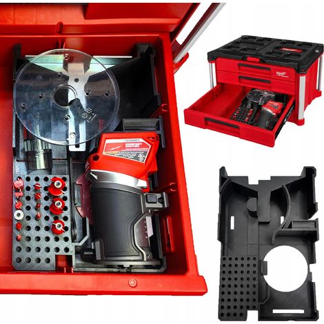 Organizador de cajones Milwaukee Packout M18, inserto para molino de combustible FTR8 (1/5)