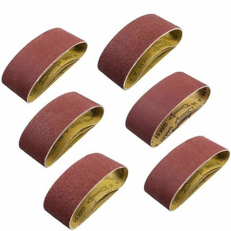 Bande abrasive pour ponceuses à bande 100 x 610 mm, avec une variété de grains (80/120/150/240/400) pour répondre aux différents besoins de ponçage. (1/5)