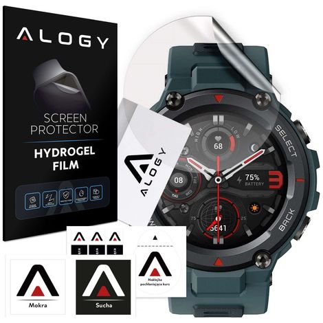 Pellicola protettiva in idrogel Alogy per smartwatch Xiaomi Amazfit T-rex Pro (1/5)
