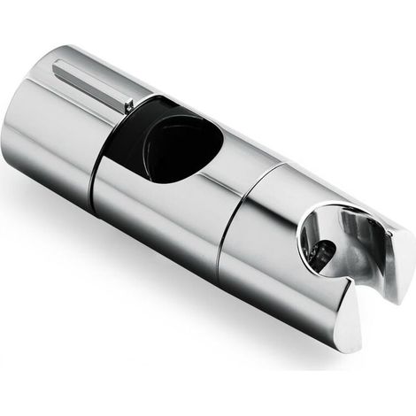Support Pommeau de Douche,Support Douchette réglable de 19 à 25 mm de diamètre,Support de Douche pour Barre de Poussée Réglable,Mural Coulissant de Remplacement pour Salle de Bain,Chromé (1/4)