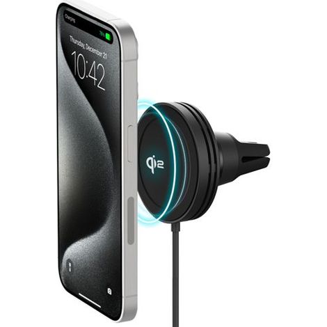 Kabellose Autohalterung Iottie Velox Mini Qi2 schwarz 15 W (1/5)