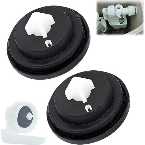 2 Pièces Joint Chasse d'Eau WC – Membrane d'Étanchéité pour Robinet Flotteur, Rondelles de Joint pour Entrée Latérale, Réparation et Entretien des Toilettes – Joint en Caoutchouc Universel (1/5)
