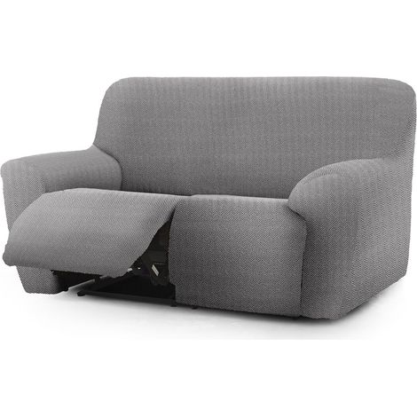 Housse de canapé inclinable 3 places Jaz gris 200-260 (1/5)