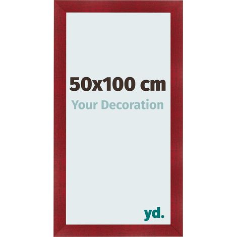 yd. - Cadre photo 50x100 - Vin Rouge Patine - MDF - Pisa (1/5)