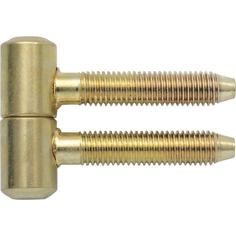 Anuba Einbohrband (Türscharnier) Band ø 11 mm Türbeschlag Stahl vermessingt