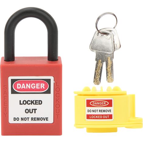 Kit de Cadenas Sécurité pour Prise Industrielle Ortviai D46+Nylon (25mm) Étanche