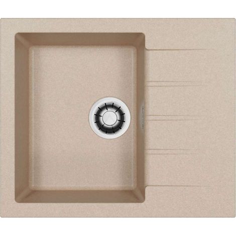 Alveus Cadit - Evier en granit 59x50 cm, Quick-Close, ivory 1149147 (1/2)