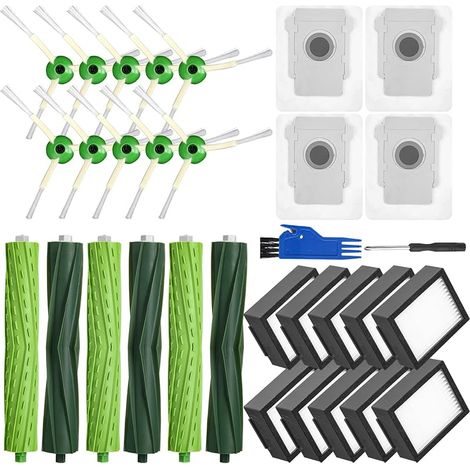 FOREHILL Piezas de repuesto para iRobot Roomba i/e/j Series, i7 i7+ j7 j7+i3 i3+ i4 i4+ i6 i6+ i8 i8+ E5 E6, accesorios de cepillo 3 juegos (1/5)