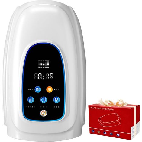 Elektrisches Handmassagegerät, kabelloses Handmassagegerät 3 Massageprogramme, 5 Intensitätsstufen, tragbares Massagegerät mit Touchscreen, Geschenkidee für Frauen und Männer (1/5)