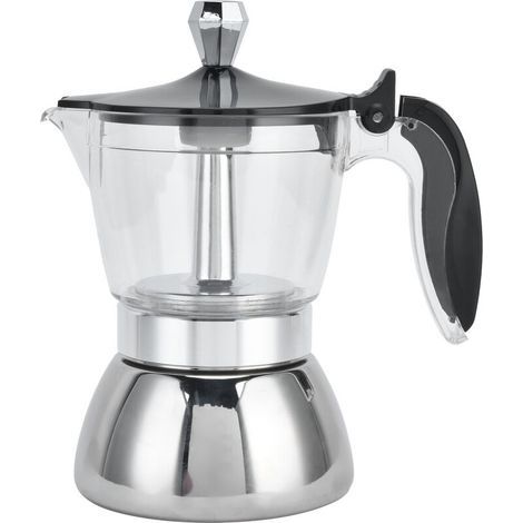 tasses en acier inoxydable cafetière cuisinière Moka Pot cafetière fournitures de cuisine (1/5)