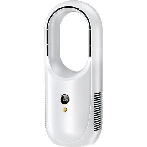 Tischventilator ohne Flügel, 30 cm, klein, leise, 3 Geschwindigkeiten, Touch-Steuerung, leicht zu reinigen
