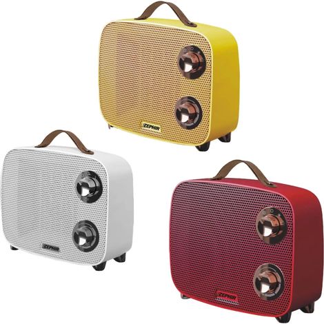 Termoventilador cerámico colorido 1500W con termostato regulable 600x300x240