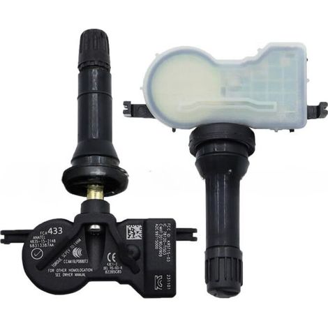 Adatto ai sensori di pressione pneumatici Jeep e Dodge 68313387AA e 68313387AB, 4 sensori per set.