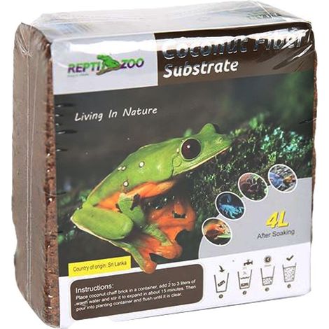 Kokosfaser-Einstreu für Reptilien, Amphibien und Spinnen, 4 l, für Terrarien (1/5)
