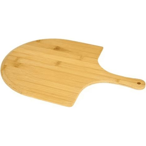 Pizza Peel - Bois Naturel - Poignée Longue 40 cm - Surface Lisse Non Adhérente - Planche à Découper et Présentation - 1 Pièce (1/5)