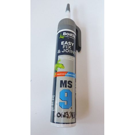 Bostik – Mastic colle monocomposant 200ml – Élasticité permanente – Pour béton armé et travaux de réparation – Adhérence forte et durable
