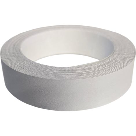 1x Bande de Chant Autocollante 18mm x 5m Epaisseur 0,50mm Mélaminé Facile à Appliquer Bricolage Étagère Meuble Panneau Bois Caravaning Camping Car, gris clair (1/2)