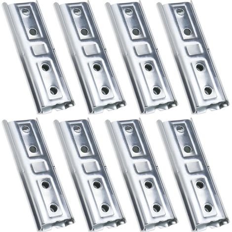 8 paires Supports de Fixation Murale pour Panneau de Tête de Lit à Usage Intensif Connecteur de Verrouillage de Canapé Sectionnel en Métal Cintres de Verrouillage pour Canapé-lit (1/5)